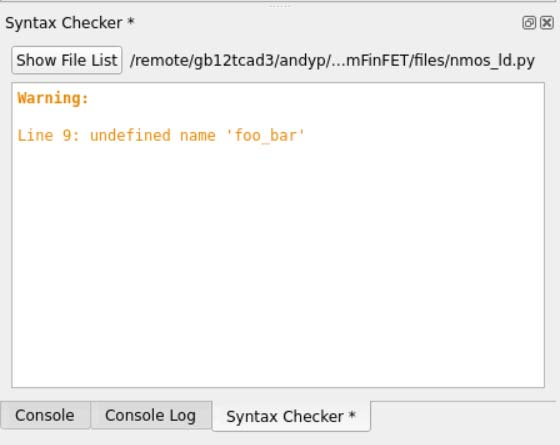 图 23：Syntax Checker 检测到潜在问题时会在页签上加星号