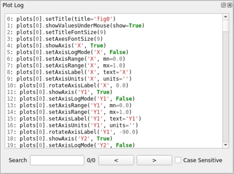 图 26：Plot Log 记录每一次绘图指令，便于复制进脚本