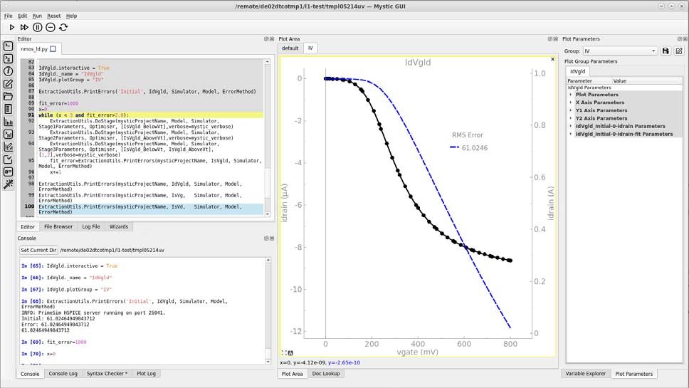 图 42：初始拟合状态作为蓝色快照保留