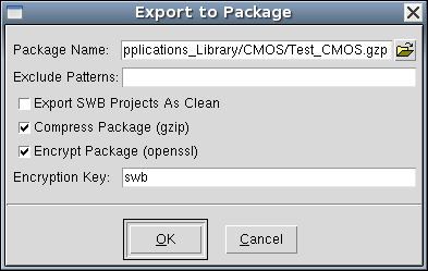 Export to Package 对话框
