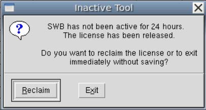 Figure 8：Inactive Tool 对话框