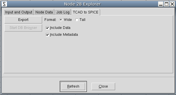 Figure 25：Node Explorer（TCAD to SPICE）
