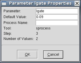 Parameter Properties 对话框
