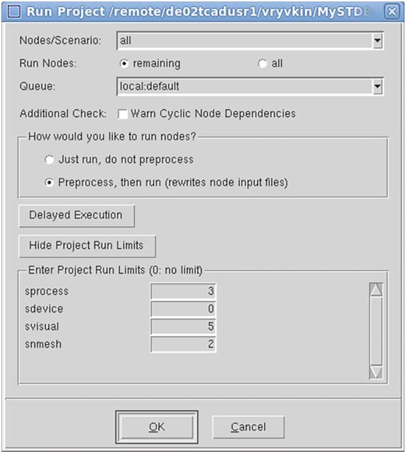图 65：在 Run Project 中显示项目级 run limits