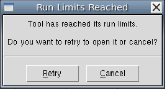 图 67：Run limits 达到上限时的提示框