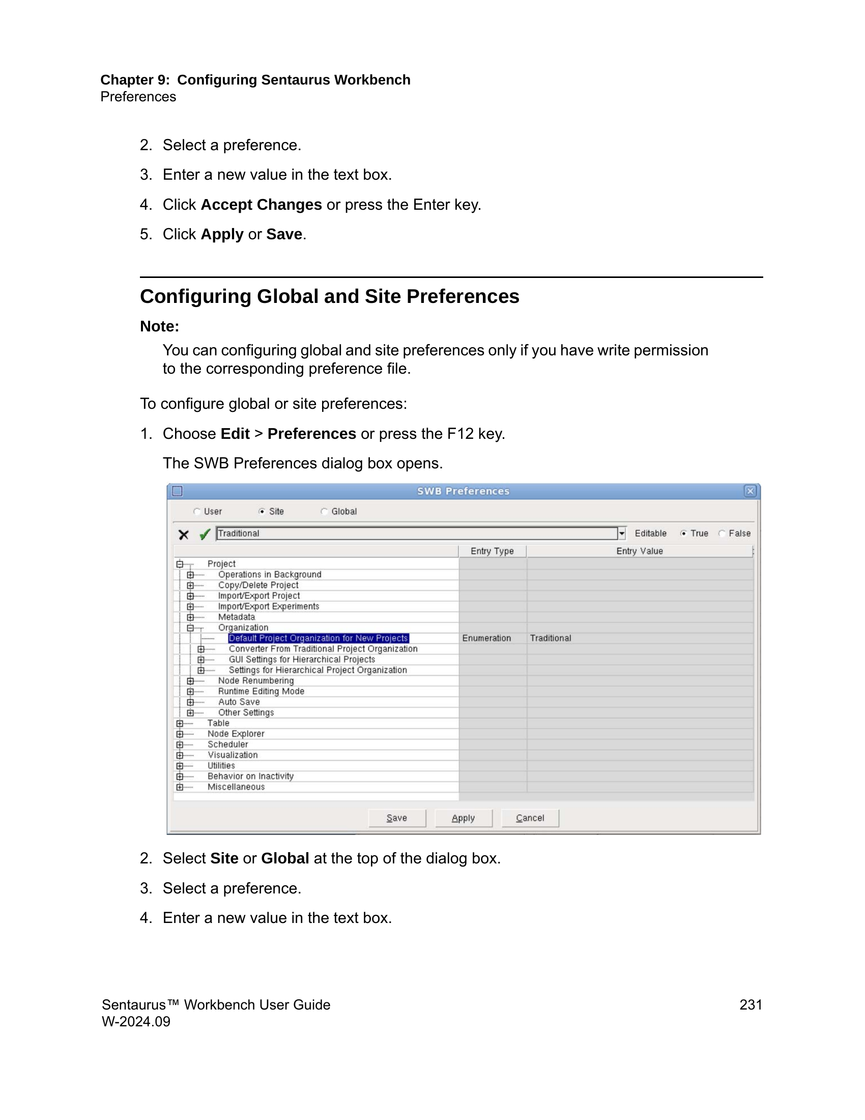 SWB Preferences：站点级和全局级首选项